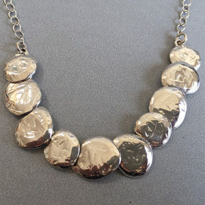 Silpada Hammered Circle Disc Necklace N1984